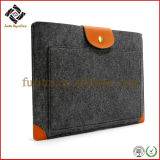 Protective Fashionable Design Gray Color Felt Handbags Laptop Bag Pouch Sleeve (FRT3-289)