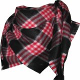 Cashmere Brushed Square Plaid Shawl for Winter Xc09027