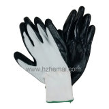 13G Polyster Glove Coated Nitrile Glove Safety Work Glove China