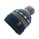 Jacquard Hat Knitted Hat POM POM Hat Beanie Hat