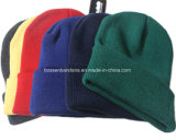 Factory Produce Acrylic Cuff Plain Winter Knitted Beanie