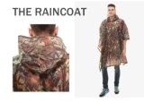 Waterproof Plastic Rain Coat Polyester/PVC/EVA Raincoat
