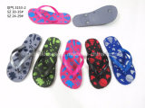 Newest PVC Slippers Beach Sandals Flip Flops Footwear Kids (YG828-26)