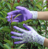 13G Polyester Nylon Garden Work Gloves with Nitrile Coated