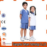 Bulk Blue Primary School Uniform Polo Shirt of 100% Cotton