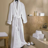 High Quality 5star Hotel Bathrobe White Cotton Velour Luxury Robes