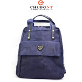 Chubont Leisure High Quality Polyester and Leather Backpack for OEM