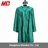 Child Shiny Graduation Gown for Kindergarden Kelly Green Color