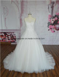 Georgeous Lace Wedding Dress A Line with Embroidery Laces Trim