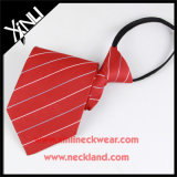 Polyester Woven Zipper Uniform Red Necktie