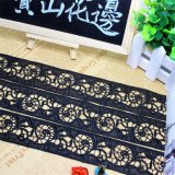 Factory Stock Wholesale 4.3cm Width Nylon Embroidery Chemical Lace Polyester Embroidery Trimming Fancy Lace for Garments Accessory & Home Textiles & Curtains