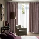 100% Polyester Solid Embossing Blackout Window Curtain (14F0019)