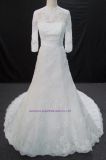 New Arrival Bridal Wedding Dress with Beading High Neck