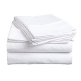 White Soft Bamboo Fabric Bed Sheet Set