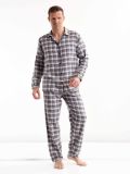 Mens' Checks Y/D Fabric Pajamas Sleepwear Nightgown