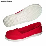 EVA Red Color Slip on Casual Shoes for Women