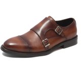 Oxford Design Black Patent Shinny Leather Shoes for Men