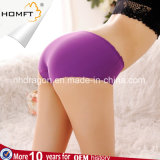Rippled Brim Seamless Viscose Cosy MID-Rised Boyshorts Young Girls Hipsters Women Tight Panties