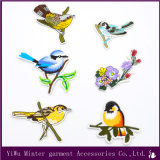 Embroidered Sew Iron on Patch Badge Applique Embroidery Fabric Bird and Flowers