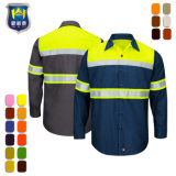 Ripstop Enhanced Visibility Classic Style Resists Wrinkles Work Shirt