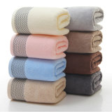 100% Combed Cotton Dobby Solid Dyed Bath Towel (02Y0005)