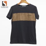 Contrast Men's Fashion T Shirt with Custom Logo