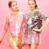 New Design Transparent Plastic EVA Raincoat