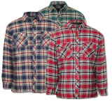 Men's Flannel Padding Jacket Lumberjack Work Shirt