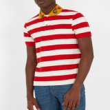 Customize High Quality Stripe Short Sleeve Embroidery Cotton Polo Shirt