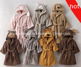 100% Cotton Towelling Hooded Bathrobe for Kid