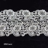 White Thick Lace Fabric Trim, Wide Trimming Lace with Dome Shape, Fancy Lace Designs L098