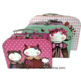 Cute Design Printing Child Toy Storage Packaging Suitcase Box