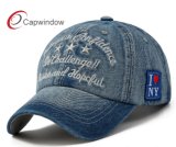 3D Embroidery Structured Jean Baseball Custom Cap/Hat (02265)
