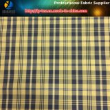 Polyester Yarn Dyed Check Fabric with Reflective Yarn for Jacket