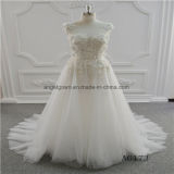 A Line Lace Sleeveless Bridal Wedding Dress