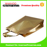 Reusable Custom Gold Film Non Woven Garment Shopping Bag