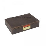 Jy-Cub07 Plastic Leather Cufflinks Storge Gift Jewelry Packing Box