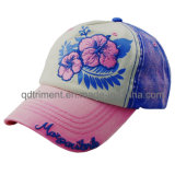 Heavy Washed Thick Stitches Print Embroidery Baseball Sport Cap (TMB0324)