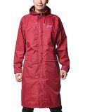Adult Lightweight Polyester PVC Long Size Hooded Raincoat