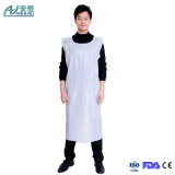White Apron Disposable Poly Adult Restaurant Catering Apron