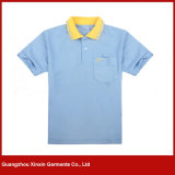 Customized High Quality Men's Jacquard Collar/Cuffs Polo Shirt (P180)