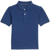 Big Boys' Short Sleeve Stretch Deck Polo Shirt with Embroidery Logo