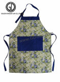 New Style Beautiful Pattern Kitchen Cooking Apron with Big Pocket