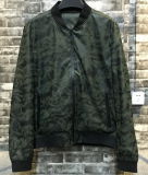 Men Fashion Waterproof Camo Militar Bomber PU Leather Jacket