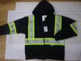 Reflective Safety Hoodie with Detachable Hood