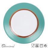 Glossy Glazing Color Rim Dinner Plate