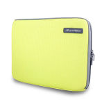 Famous Yellow Color Embossed Square Pattern Neoprene Laptop Sleeve Case Bag (FRT1-70)
