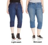Women's Plus-Size Plus Capri Jeans with Custom Logo