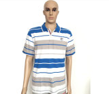 Wholesale Custom Polo T Shirt 2016 New Design Cotton Short Casual Striped Slim Contrast Color Men's Polo Shirt