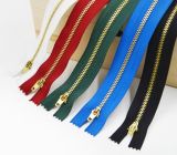 4# Metal Zipper with Brass Material for Stock Price